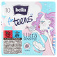 Bella for Teens, serviettes hygi&#233;niques avec ailes, Ultra Sensitive, 10 pi&#232;ces