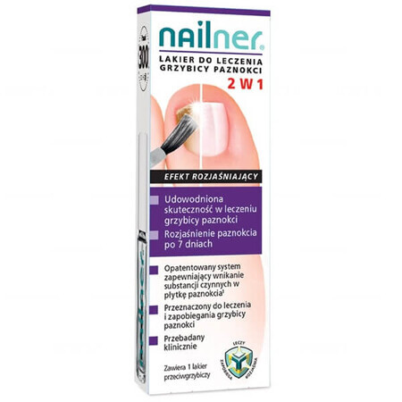 Nailner, vernis pour le traitement des champignons des ongles 2 en 1, 5 ml