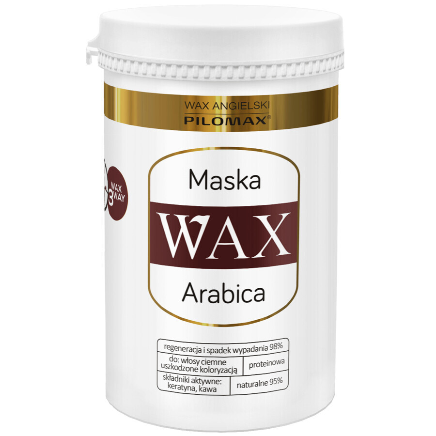 CIRE Pilomax, Color Care, Arabica, masque régénérant pour cheveux foncés, 480 ml