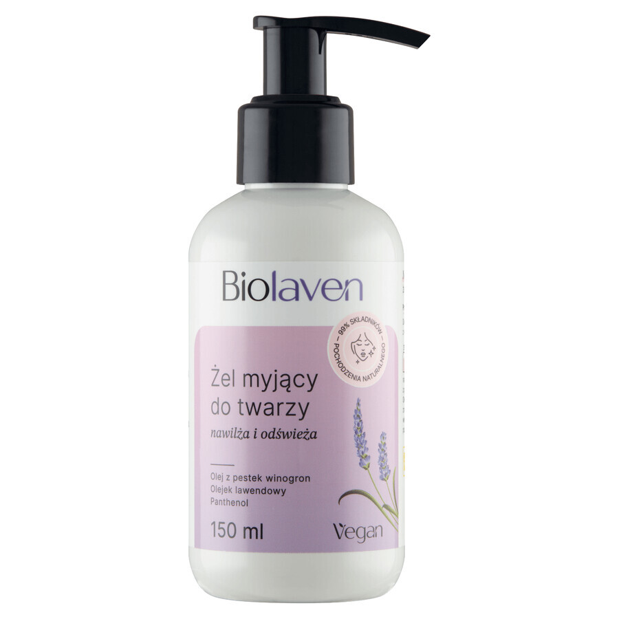 Biolaven Bio, gel nettoyant visage, 150 ml