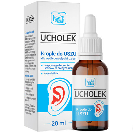 Ucholek, gouttes auriculaires, 20 ml