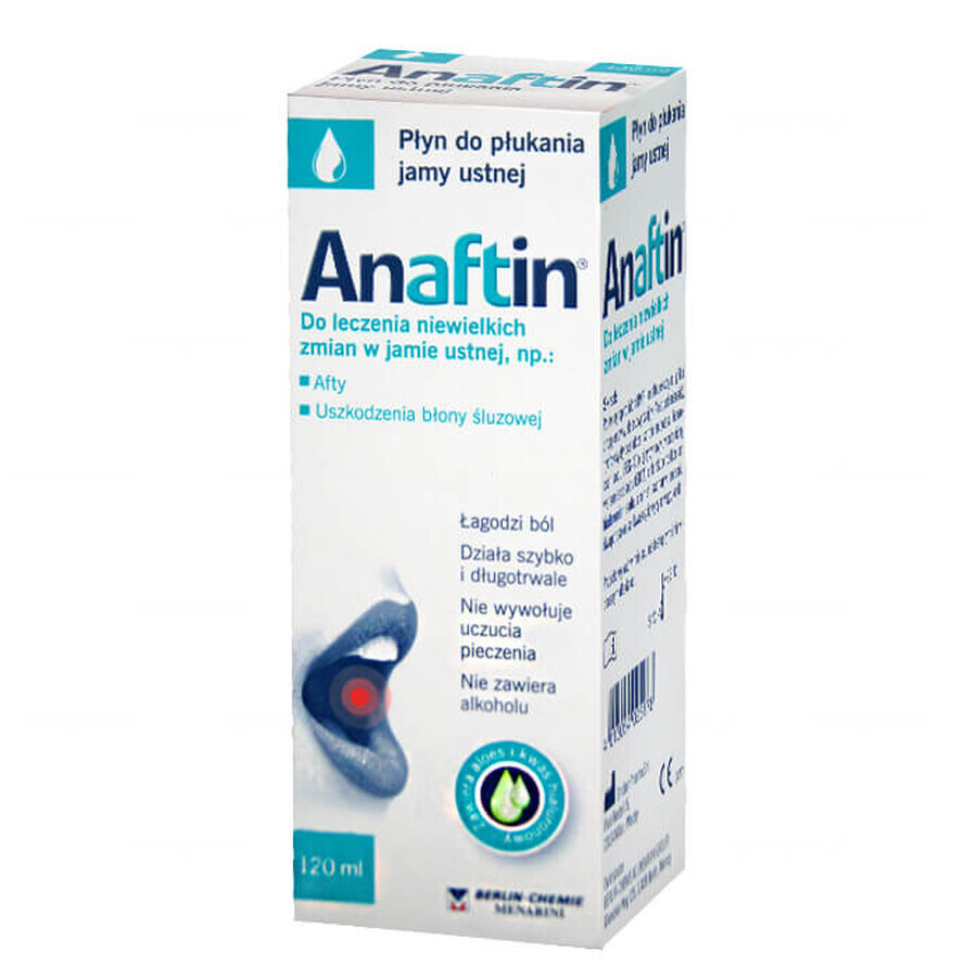 Anaftin, bain de bouche, 120 ml