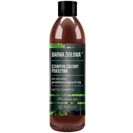 Barwa Herbal Nettle, shampooing aux herbes pour cheveux gras, 250 ml