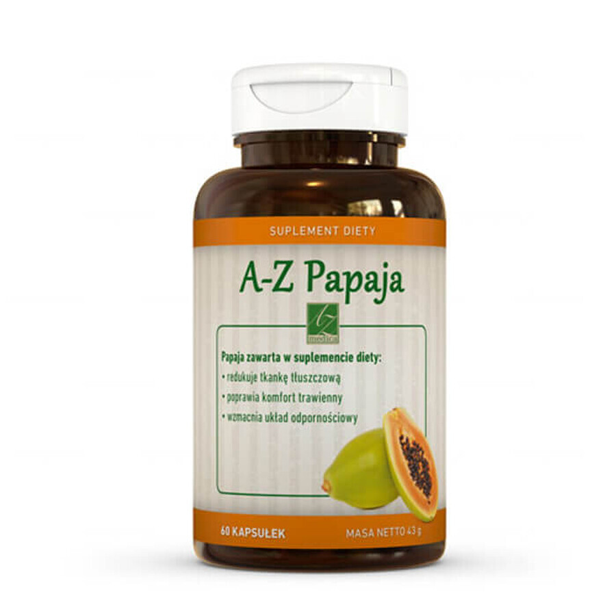 AZ Papaye, 60 gélules