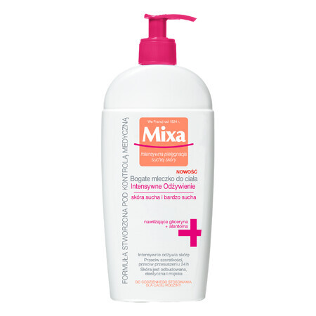 Mixa Shea Nourish, baume corps, peau sèche, 400 ml