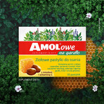 AMOLowe Throat Lozenges, Herbal Lozenges with Honey and Vitamin C, 16 Count