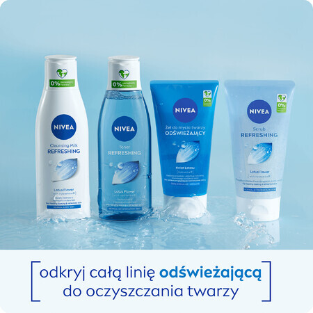 Nivea, gel de curățare facială, revigorant, ten normal și mixt, 150 ml