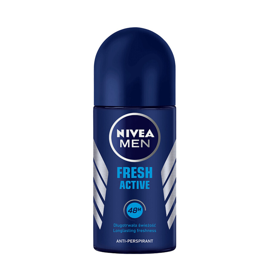 Nivea Men Fresh Active, anti-transpirant roll-on pour homme, 48h, 50 ml