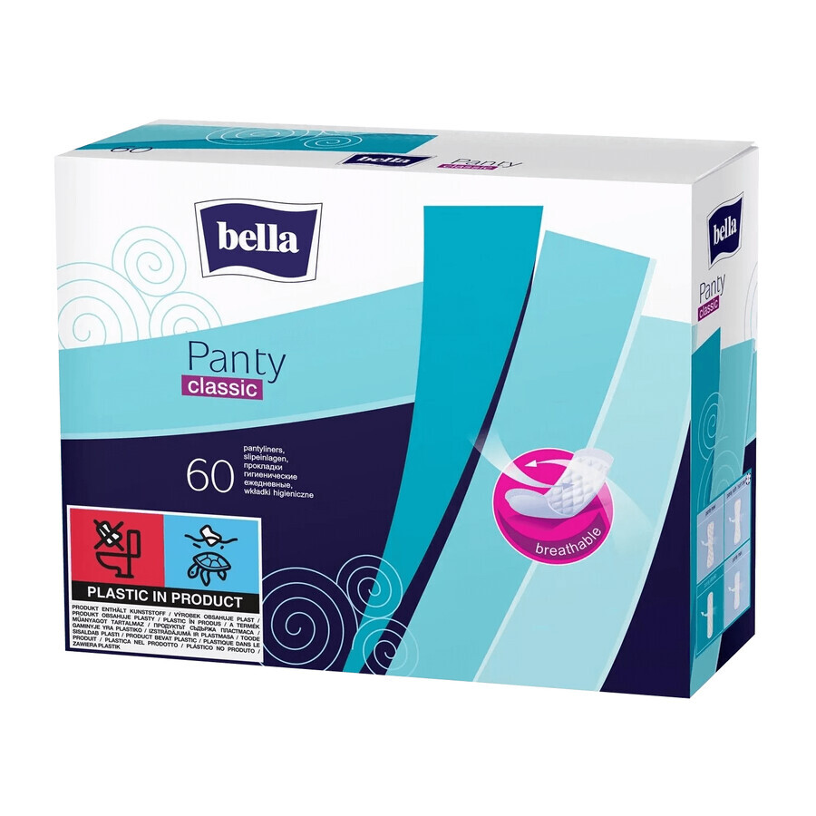 Bella Panty, serviettes hygiéniques, Classique, 60 pièces