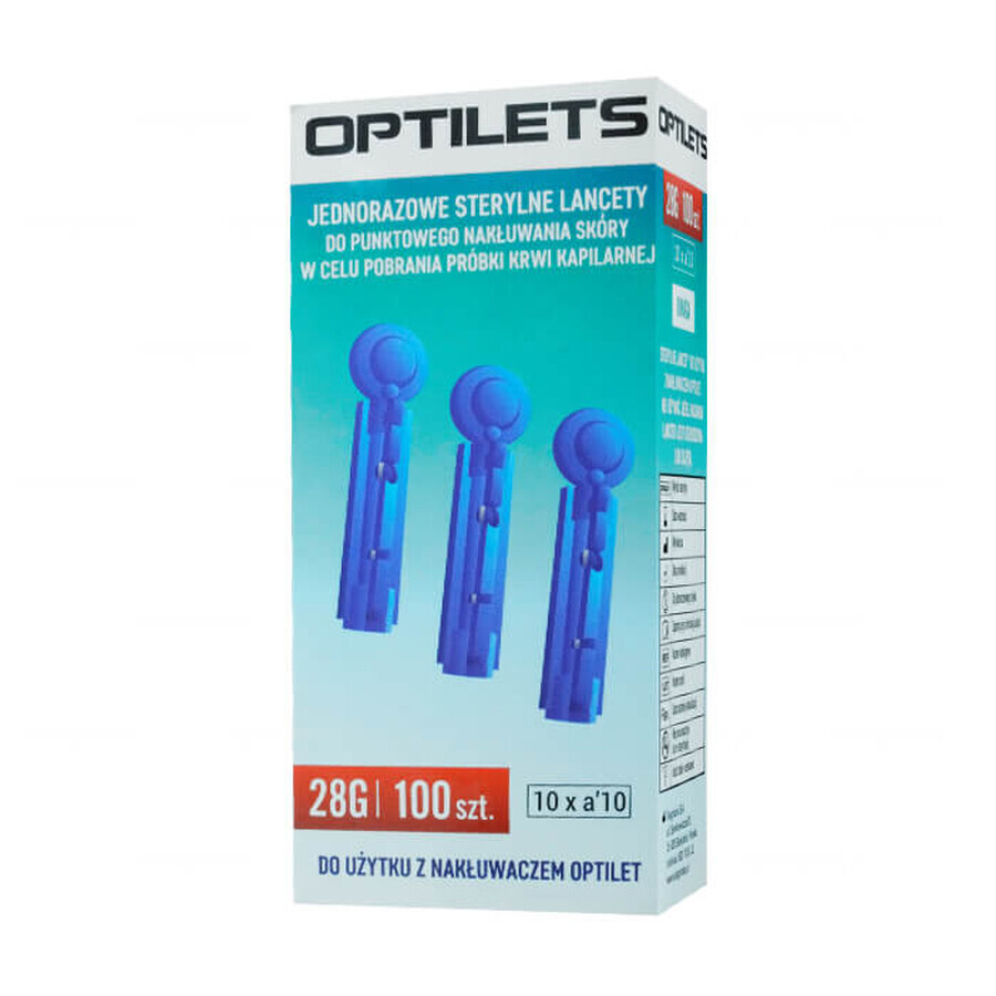 Optilets, sterile disposable chains, 100 pieces