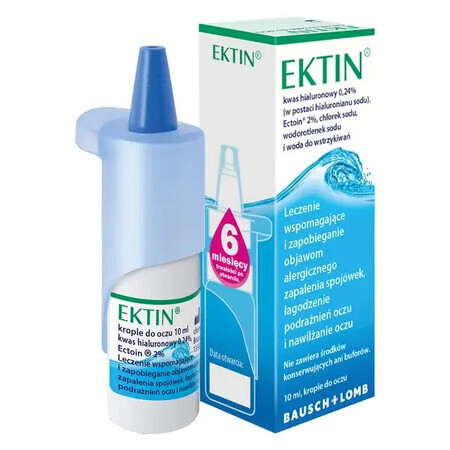 Ektin, collyre, solution, 10 ml