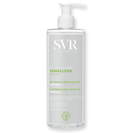 SVR Sebiaclear Eau Micellaire, fluide micellaire, 400 ml