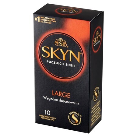 Preservativi Skyn Large 10 pezzi. Non in lattice - Sesso Sicuro e Confortevole