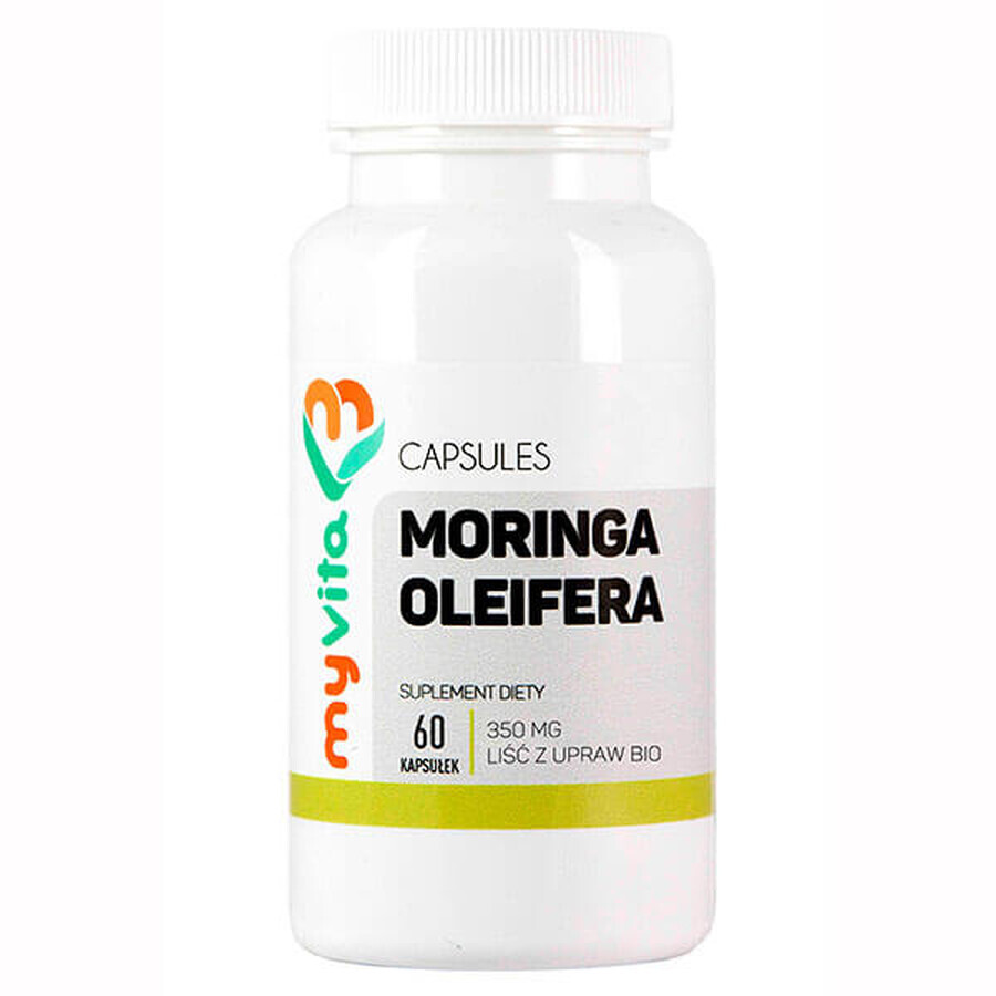 MyVita, feuille de Moringa oleifera 350 mg, 60 gélules