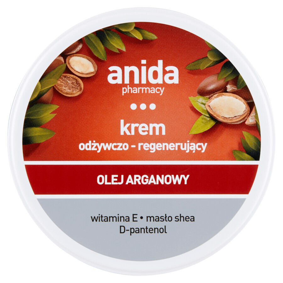 Anida, Nourishing and regenerating cream with argan oil, 125 ml