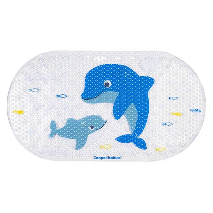 Canpol Babies, tapis de bain, 69 cm x 38 cm, Love&amp;Sea, 80/001, 1 pièce EMBALLAGE ENDOMMAGÉ