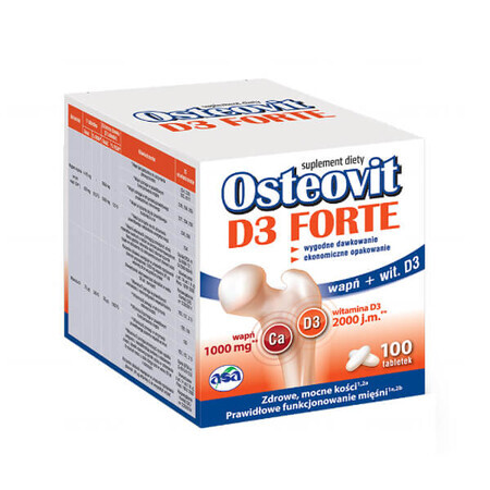 Asa Osteovit D3 Forte, 100 comprimés