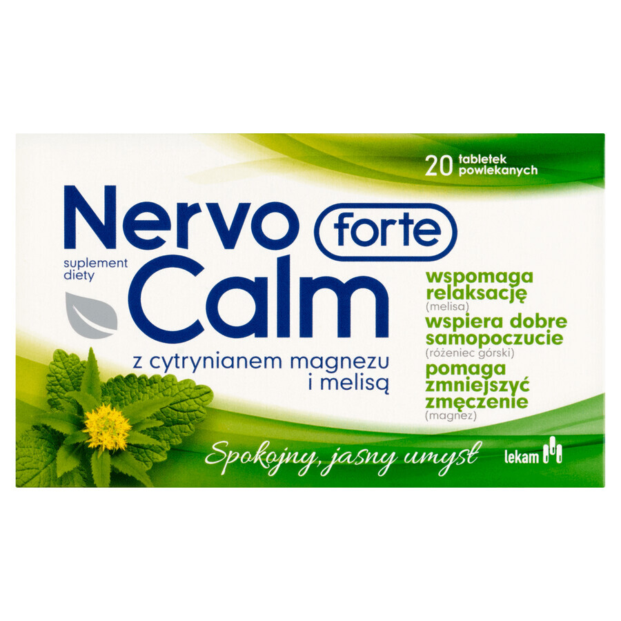 NervoCalm Forte, 20 film-coated tablets