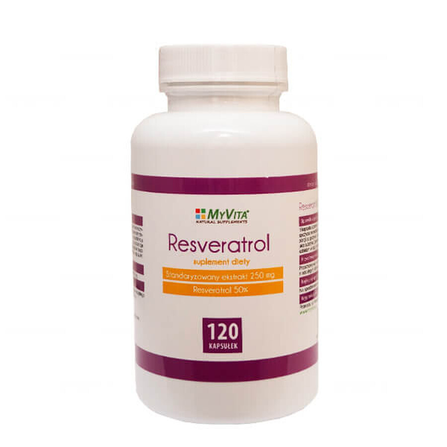 MyVita Resveratrol, 120 gélules