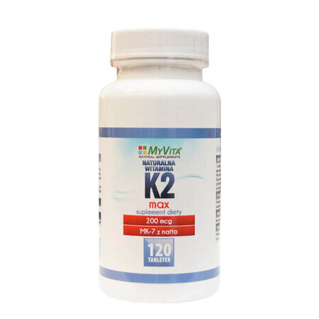 MyVita Natural vitamine K2 200 µg MAX, 120 comprimés