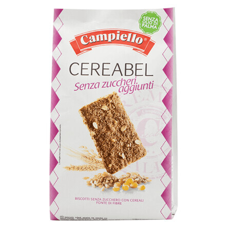 Cereabel biscuits aux céréales sans sucre, 220g, Campiello