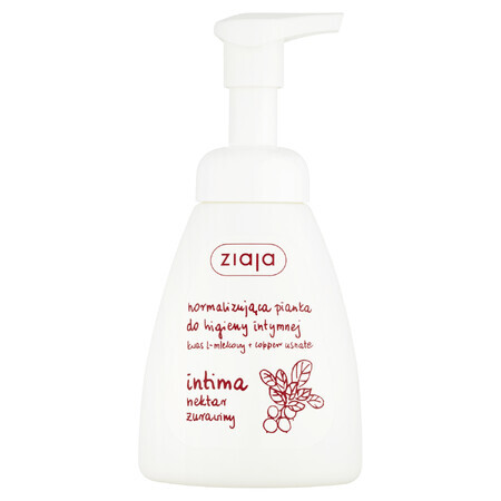 Ziaja Intima, mousse d'hygiène intime, nectar de canneberge, 250 ml