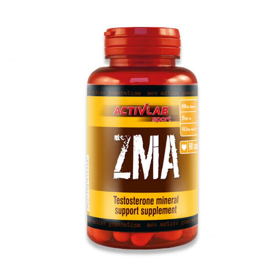 Integratore Alimentare ZMA Activlab, 90 Capsule per la Supplementazione Dietetica