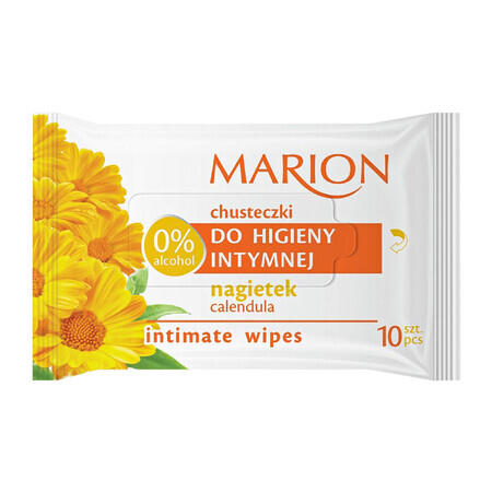 Marion, salviette igieniche intime con estratto di calendula, 10 pezzi