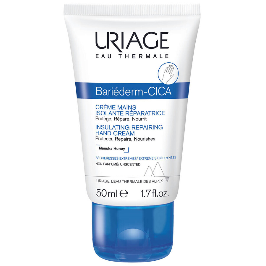 Uriage Bariéderm, crème régénérante et protectrice pour les mains, 50 ml