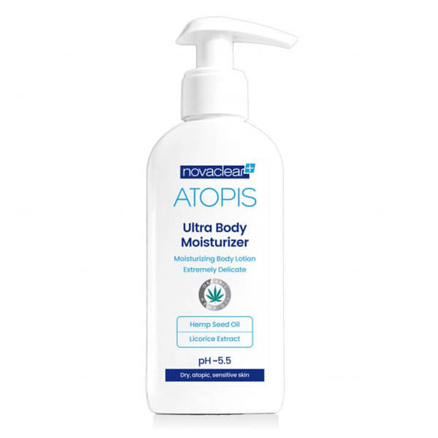 Novaclear Atopis, lait hydratant pour le corps, peaux sèches, sensibles et atopiques, 500 ml