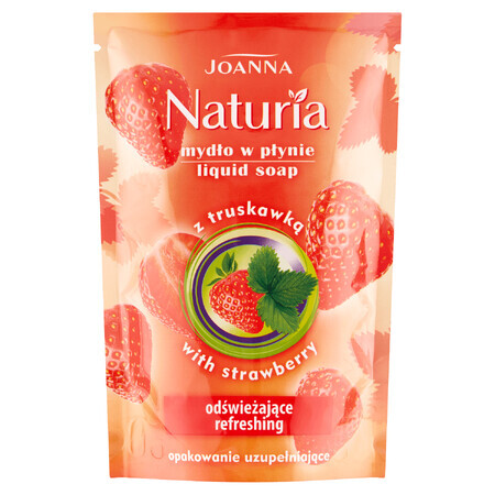 Joanna Naturia, sapone alla fragola, riserva, 300 ml