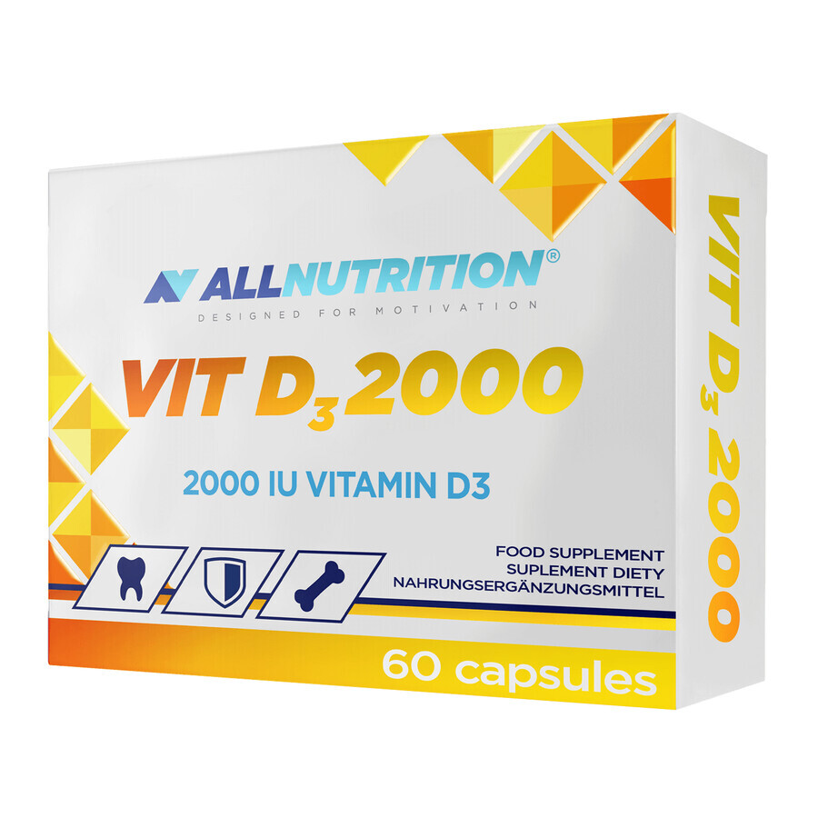 Allnutrition Vit D3 2000, vitamin D 2000 IU, 60 capsules