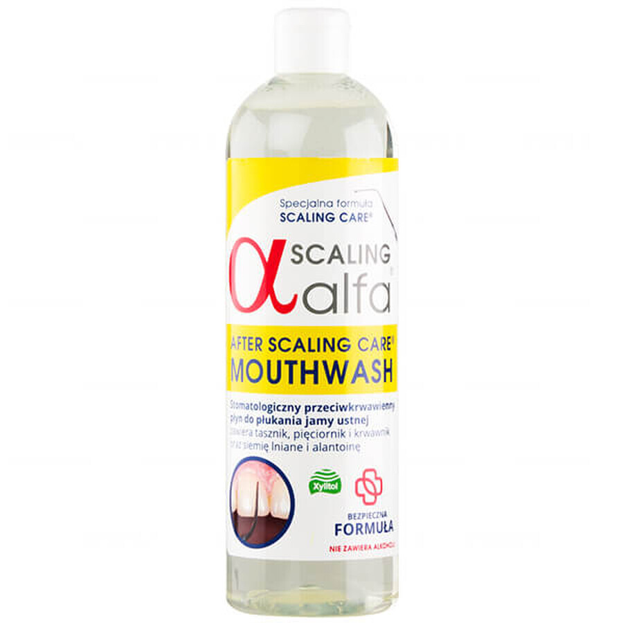 Alfa Scaling, apă de gură antiseptică dentară, 500 ml