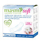 Masmi Soft Ultra Night, serviettes hygi&#233;niques ultra-minces en coton biologique, avec ailettes, pour la nuit, 10 pi&#232;ces