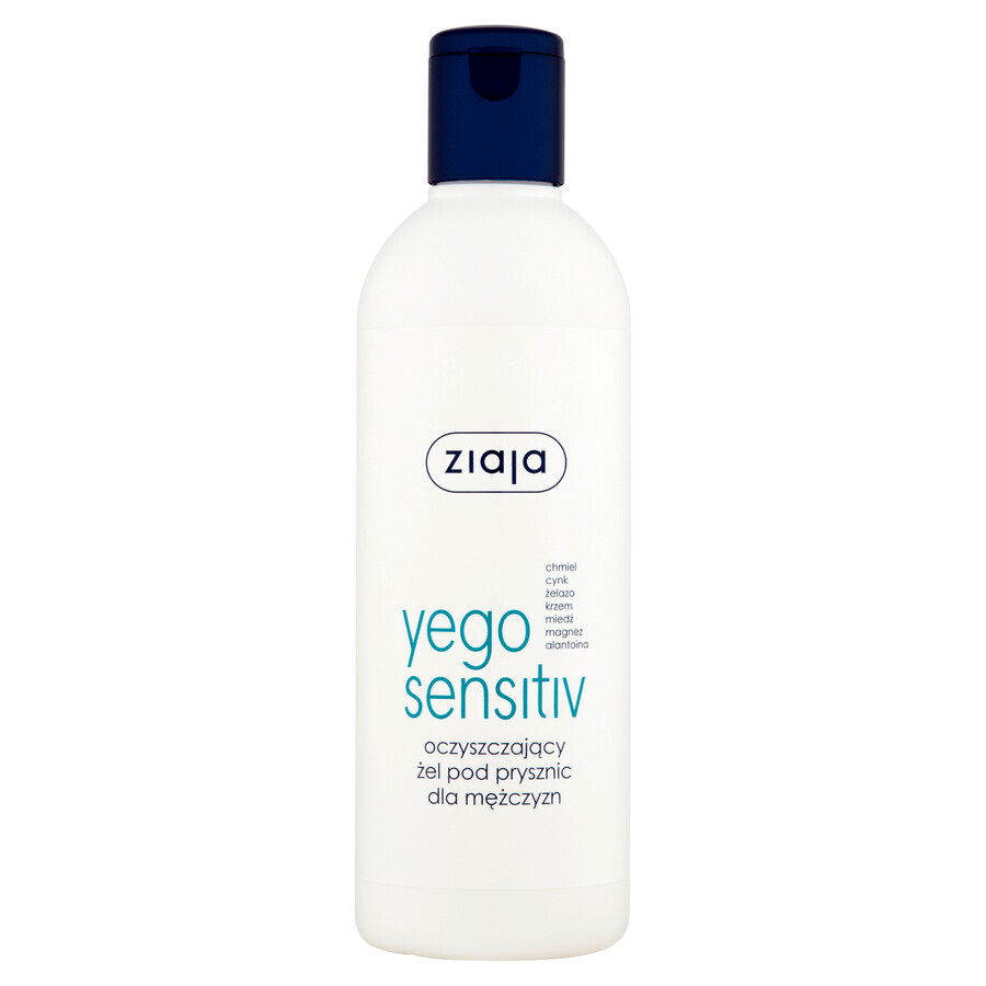 Ziaja Yego Sensitiv, Gel de duș de curățare, 300 ml