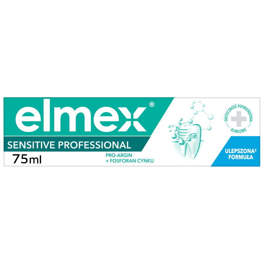 Elmex Sensitive Professional, dentifrice thérapeutique pour dents sensibles, 75 ml