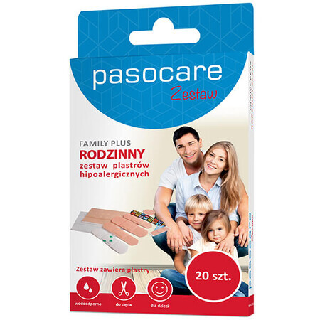 Pasocare, Family Plus plasters, 20 pièces