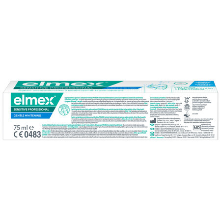 Dentifricio Elmex Sensibile Professionale sbiancante, 75ml