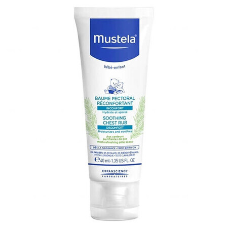 Mustela Bebe Enfant, Loțiune calmantă pentru frecarea pieptului, 40 ml