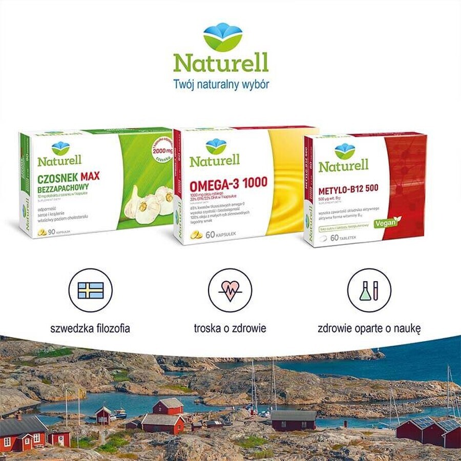 Naturell Beta-Karotene + E, 60 comprimés