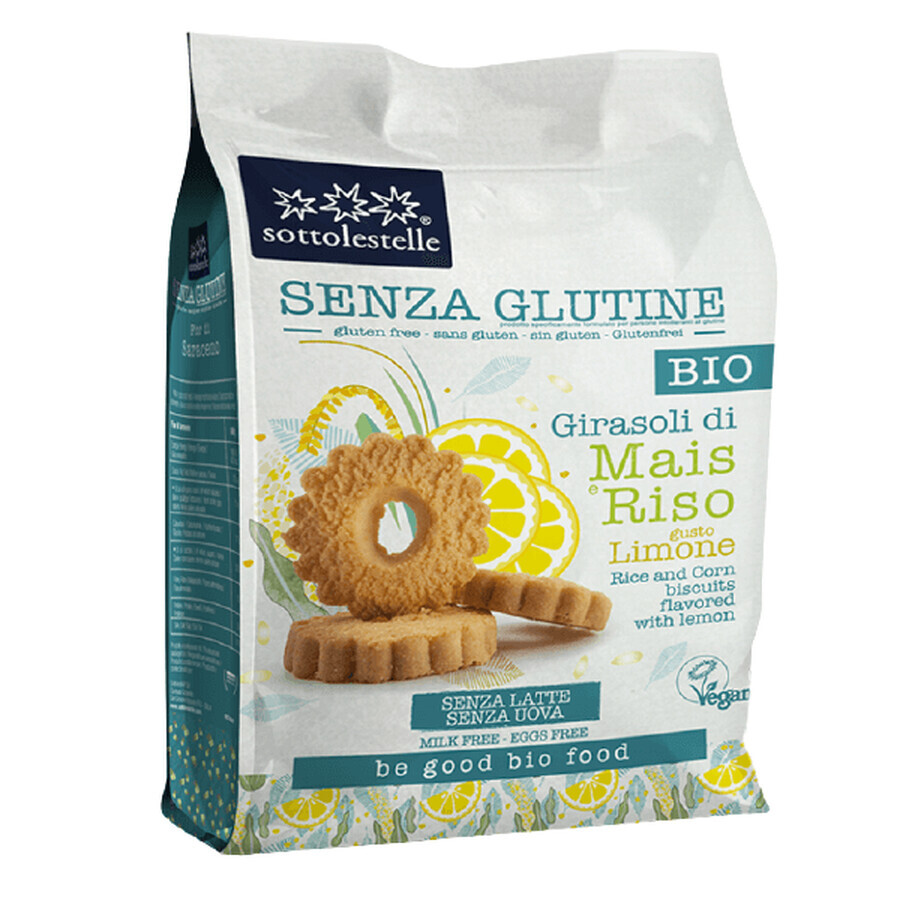 Glutenfreie vegane Kekse mit Öko-Zitrone, 250 g, Sottolestelle