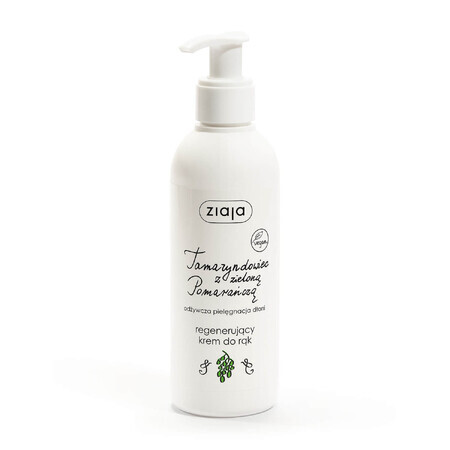 Ziaja, crème régénérante pour les mains, tamarin à l'orange verte, 200 ml