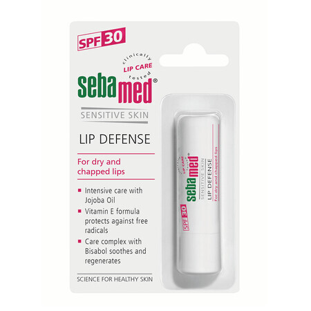 Baume à lèvres dermatologique protecteur avec SPF 30, 4,8 g, Sebamed