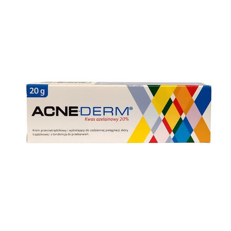 Acne-Derm, cremă antiacneică, acid azelaic 20%, 20 g