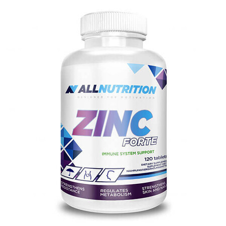 Allnutrition Zinc Forte, zinc 25 µg, 120 comprimés