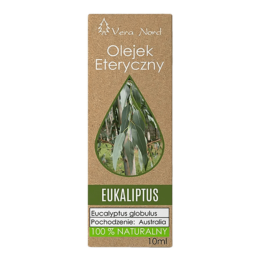 Vera Nord, huile essentielle naturelle, eucalyptus, 10 ml