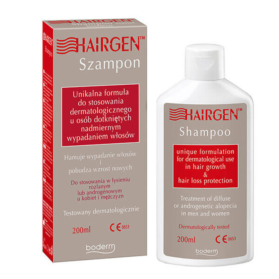 Hairgen, Shampoo zur dermatologischen Anwendung bei Menschen mit übermäßigem Haarausfall, 200 ml