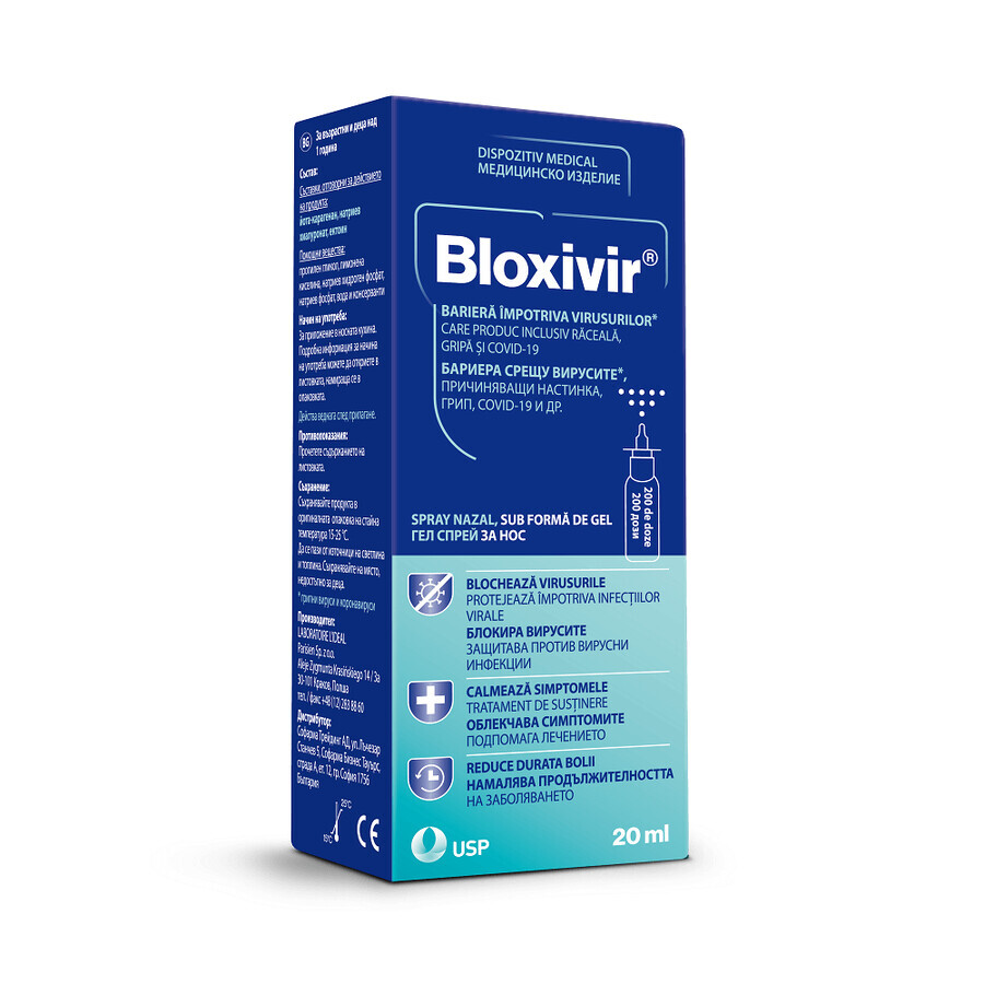 Bloxivir Spray nasal, gel, 20 ml, USP