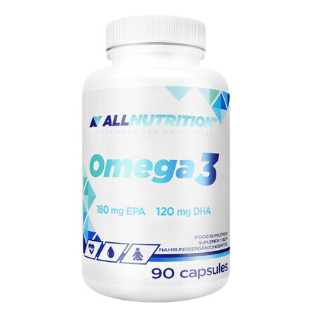 Allnutrition Omega 3, aceite de pescado 1000 mg, 90 cápsulas