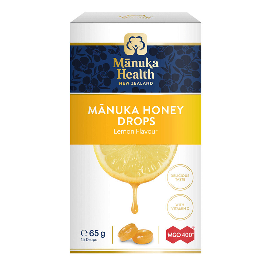 Manuka Honig MGO 400+ und natürliches Zitronenaroma, 65g, Manuka Health